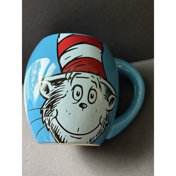 Dr Seuss Cat In The Hat Blue Cup Mug Vandor 18oz Microwave Dishwasher Safe New - Picture 2 of 7